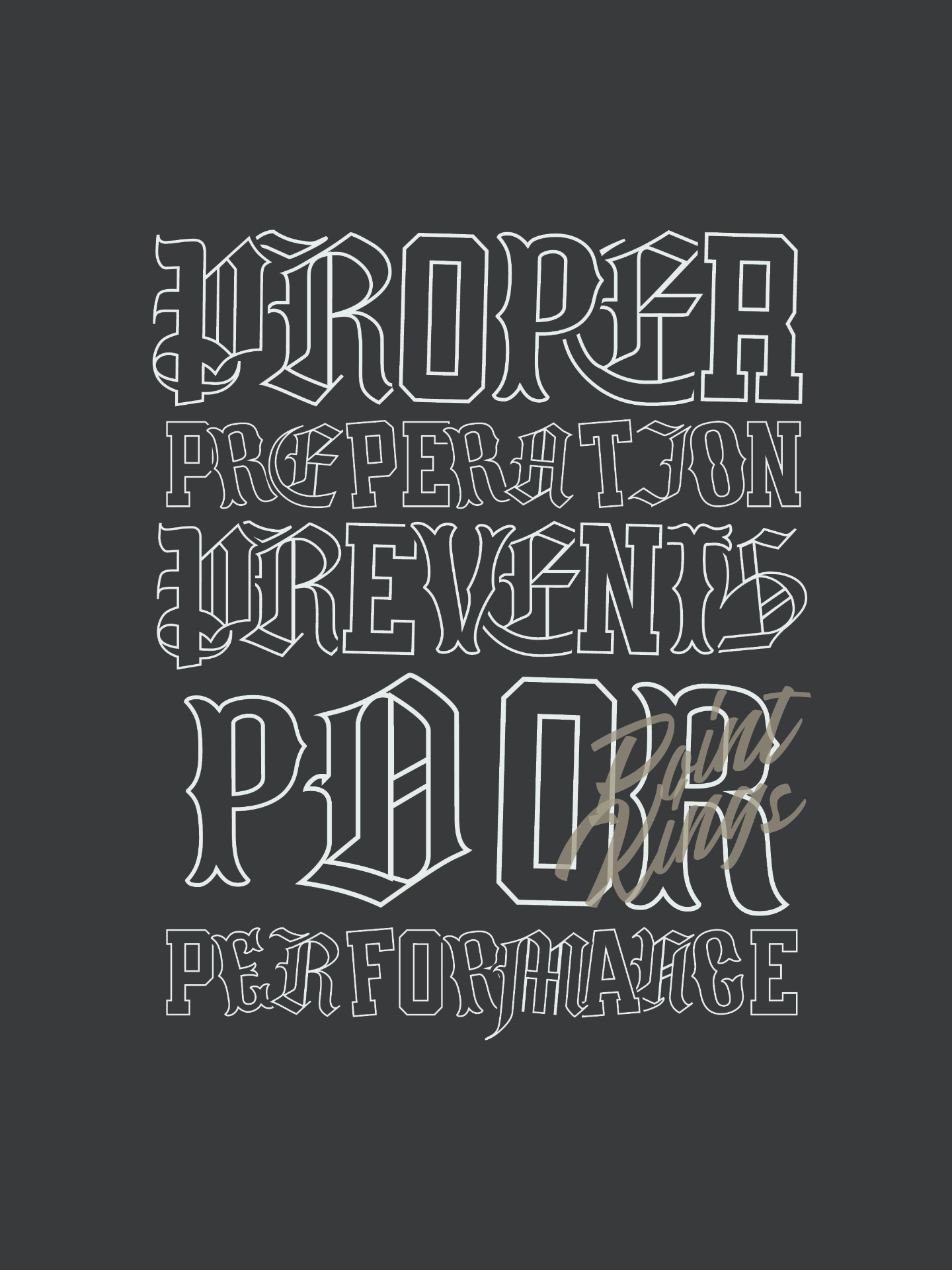 PPPPP — Proper Preparation Prevents Poor Performance graphic